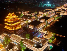 山東莒國古城文旅夜游燈光，百萬余人共賞千年雅韻