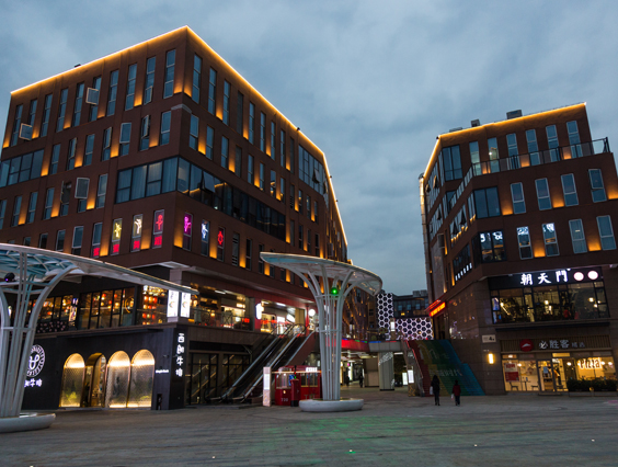 360度夜景照明！湖州東城時代商業(yè)中心